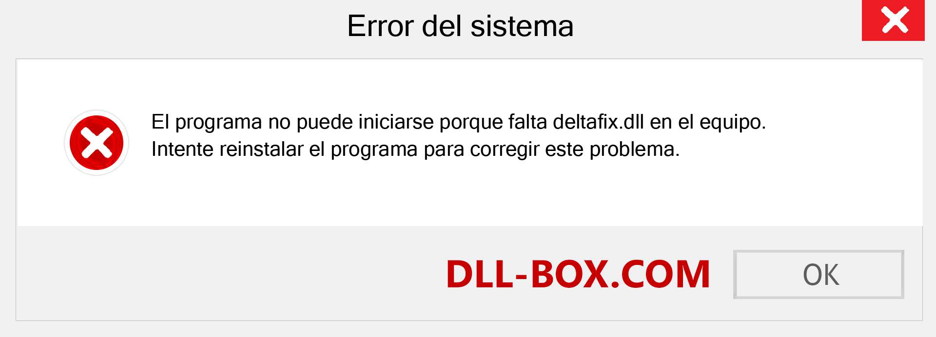 ¿Falta el archivo deltafix.dll ?. Descargar para Windows 7, 8, 10 - Corregir deltafix dll Missing Error en Windows, fotos, imágenes